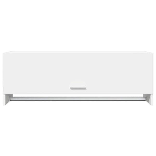 Weißer Kleiderschrank 100 cm mit Fächern