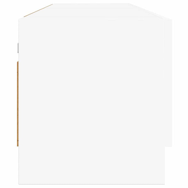 Weißer Kleiderschrank 100 cm mit Fächern