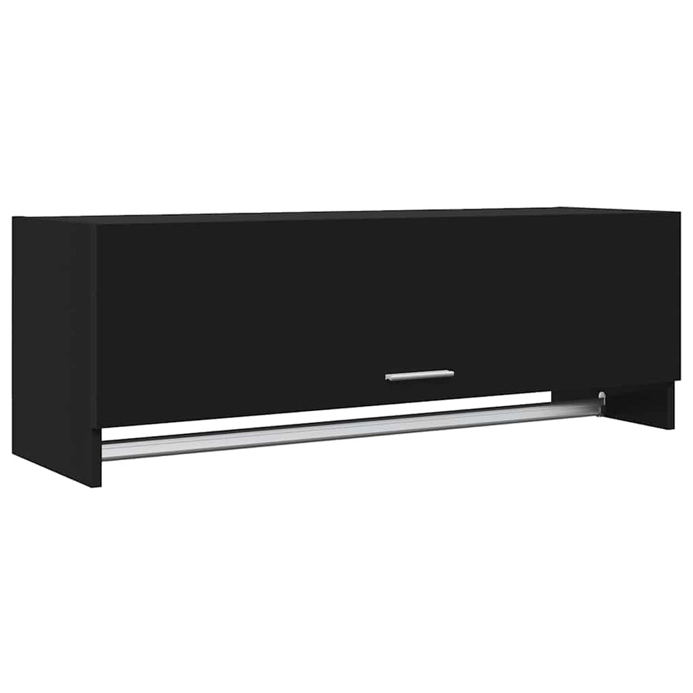Schwarzer Kleiderschrank 100 cm