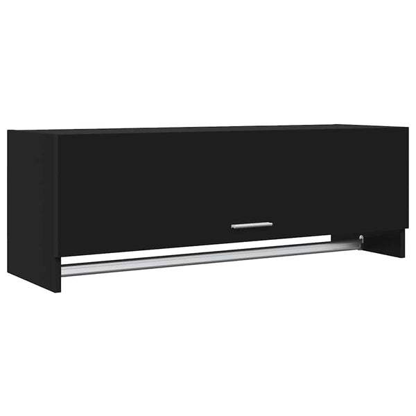 Schwarzer Kleiderschrank 100 cm