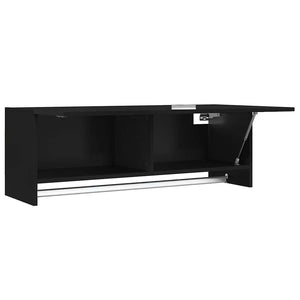 Schwarzer Kleiderschrank 100 cm