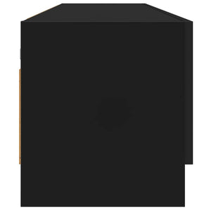 Schwarzer Kleiderschrank 100 cm