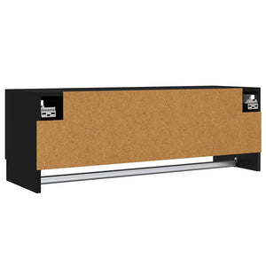 Schwarzer Kleiderschrank 100 cm