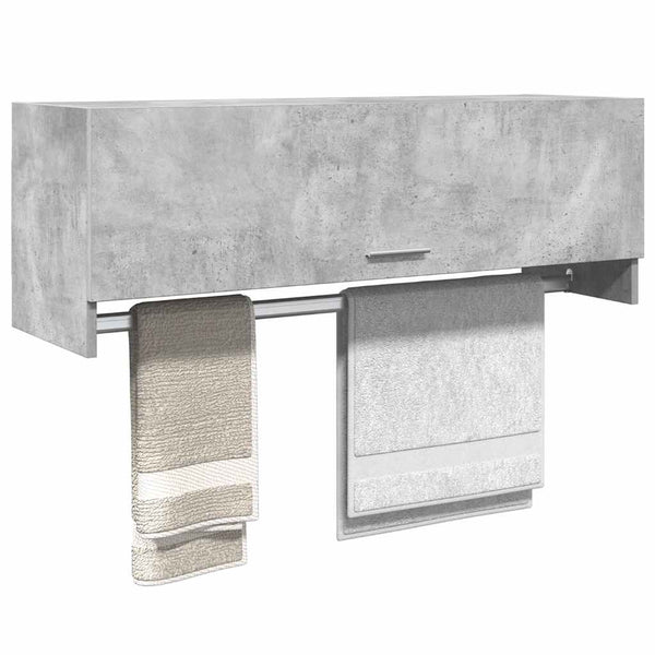 Betongrauer Kleiderschrank 100 cm