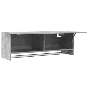 Betongrauer Kleiderschrank 100 cm