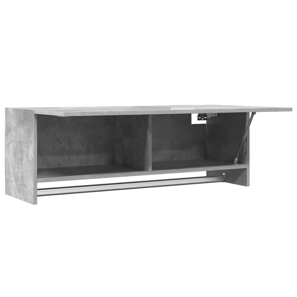 Betongrauer Kleiderschrank 100 cm