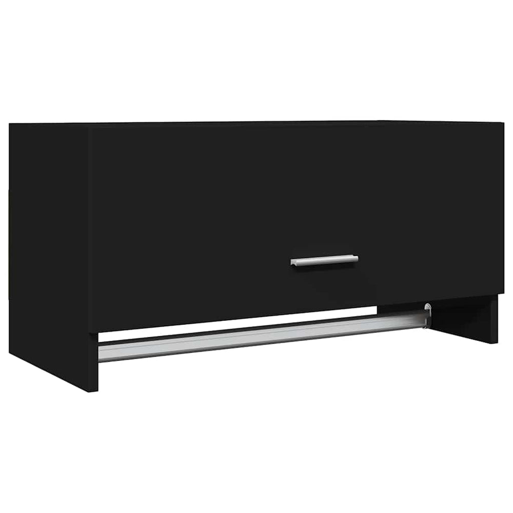 Schwarzer Kleiderschrank 70x32,5x35 cm