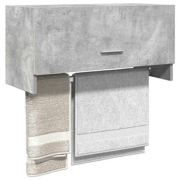 Betongrauer Kleiderschrank 70x32,5x35cm