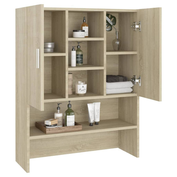 Waschmaschinenschrank Sonoma Eiche 70,5x25,5x90 cm