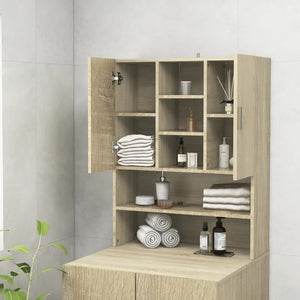Waschmaschinenschrank Sonoma Eiche 70,5x25,5x90 cm
