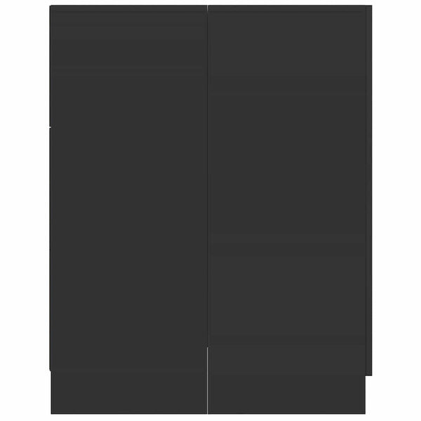 Waschmaschinenschrank Schwarz 71x71,5x91,5 cm