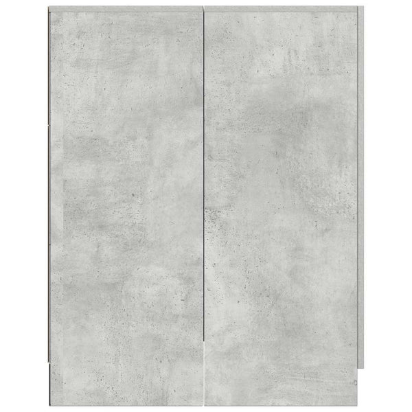 Waschmaschinenschrank Betongrau 71x91,5 cm