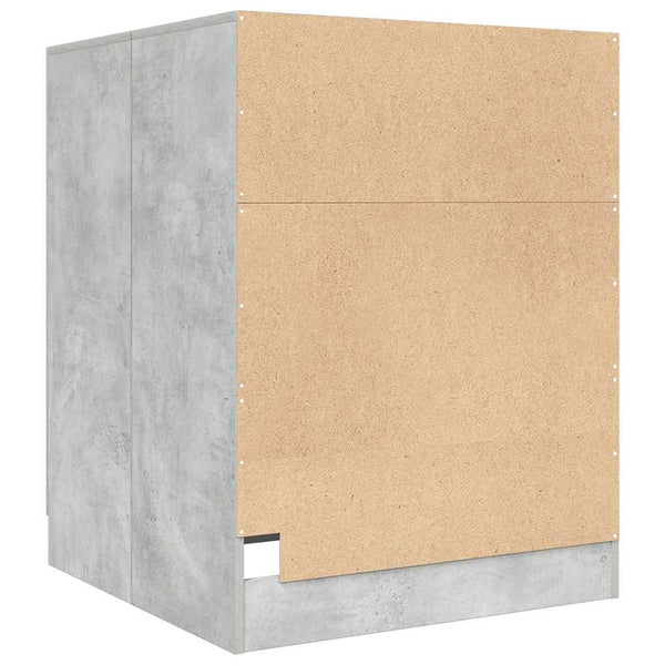 Waschmaschinenschrank Betongrau 71x91,5 cm