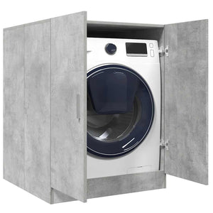 Waschmaschinenschrank Betongrau 71x91,5 cm