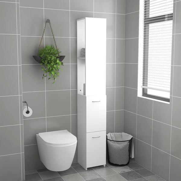 Weißer Badschrank 25x26,5x170 cm