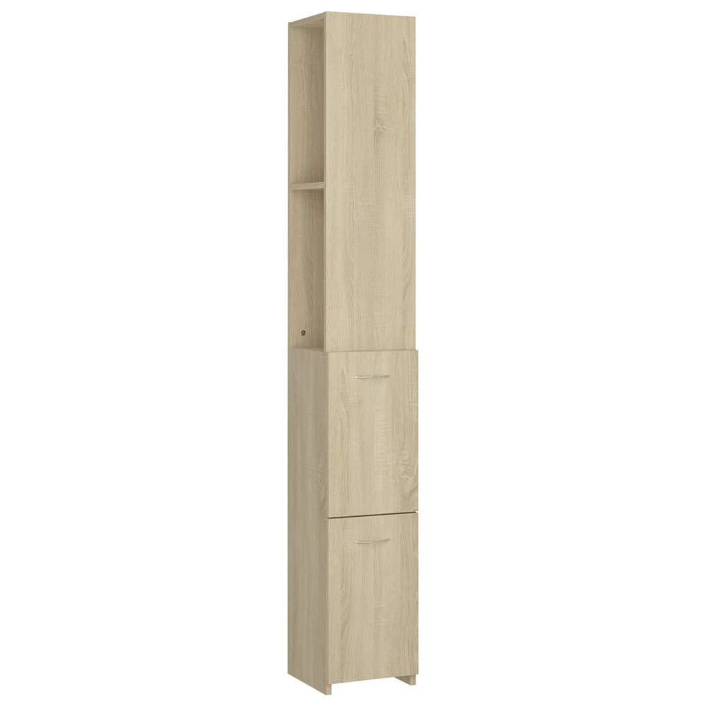 Badschrank Sonoma Eiche 25x26,5x170 cm