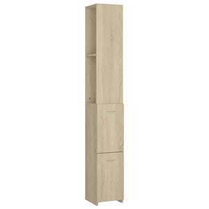 Badschrank Sonoma Eiche 25x26,5x170 cm