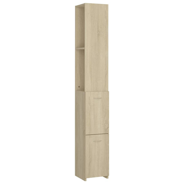 Badschrank Sonoma Eiche 25x26,5x170 cm