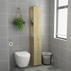 Badschrank Sonoma Eiche 25x26,5x170 cm