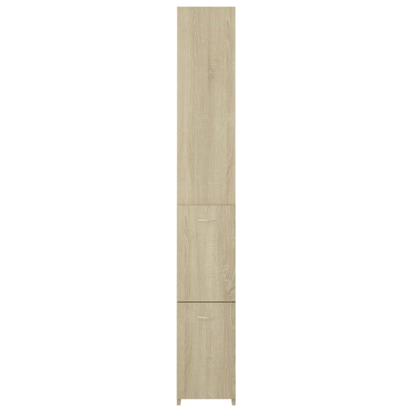Badschrank Sonoma Eiche 25x26,5x170 cm