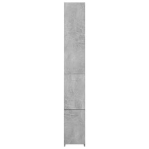 Betongrauer Badschrank, 170 cm hoch