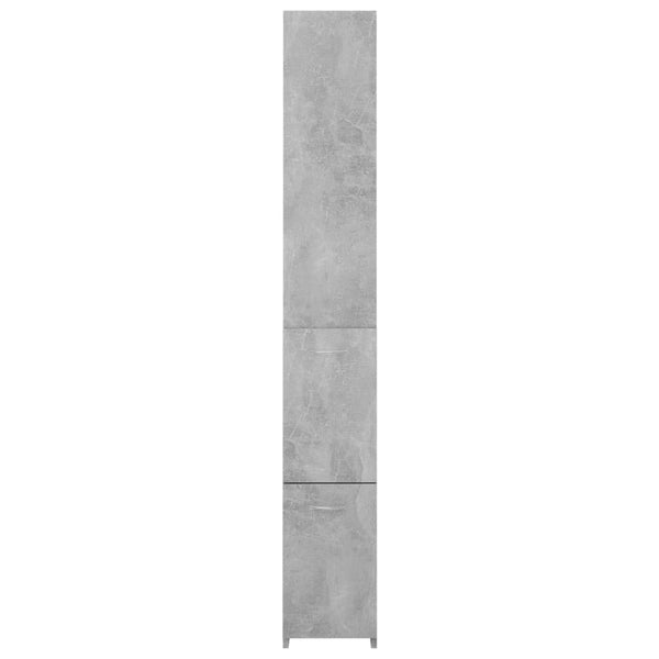 Betongrauer Badschrank, 170 cm hoch