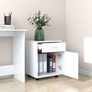 Rollschrank Weiß 45x38x54 cm