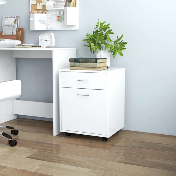 Rollschrank Weiß 45x38x54 cm