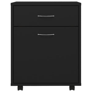 Rollschrank Schwarz 45x38x54 cm