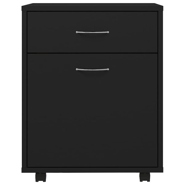 Rollschrank Schwarz 45x38x54 cm