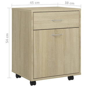 Rollschrank Sonoma Eiche, 45 cm