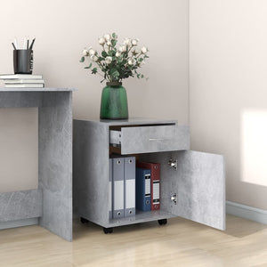 Rollschrank Betongrau 45 cm