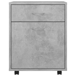 Rollschrank Betongrau 45 cm