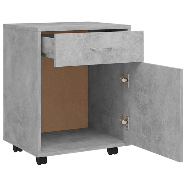 Rollschrank Betongrau 45 cm