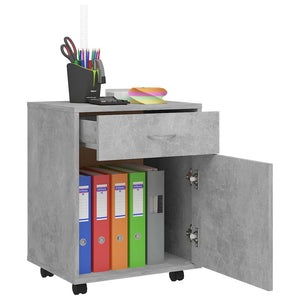 Rollschrank Betongrau 45 cm