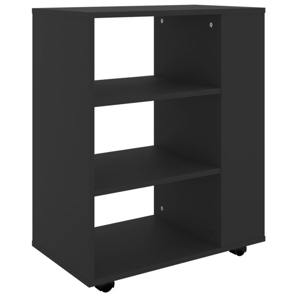 Rollschrank Schwarz 60x35x75 cm