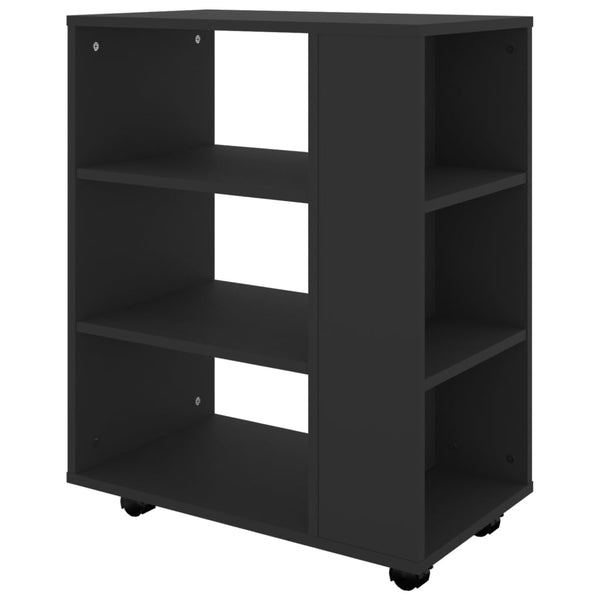 Rollschrank Schwarz 60x35x75 cm
