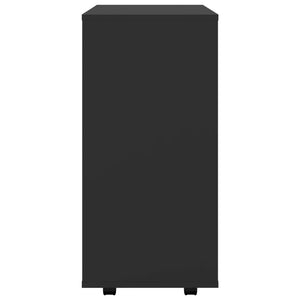Rollschrank Schwarz 60x35x75 cm