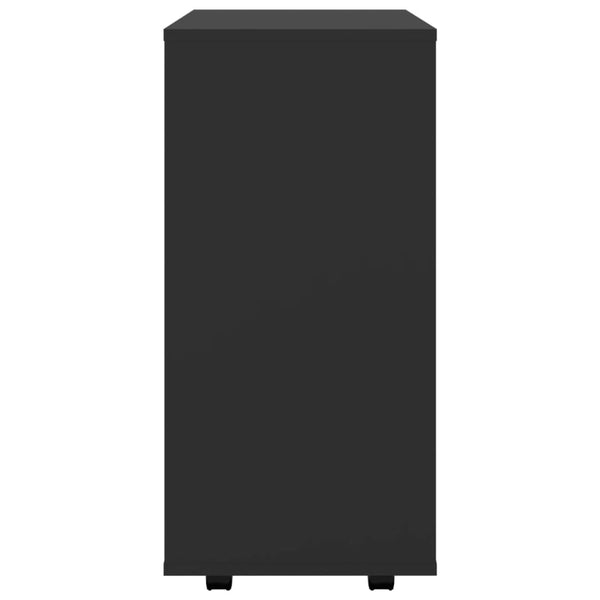 Rollschrank Schwarz 60x35x75 cm