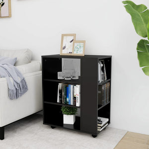 Rollschrank Schwarz 60x35x75 cm