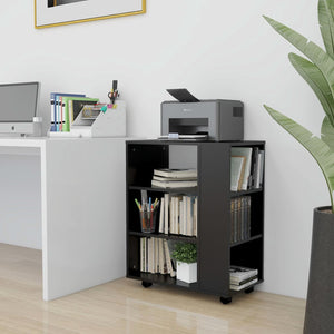 Rollschrank Schwarz 60x35x75 cm