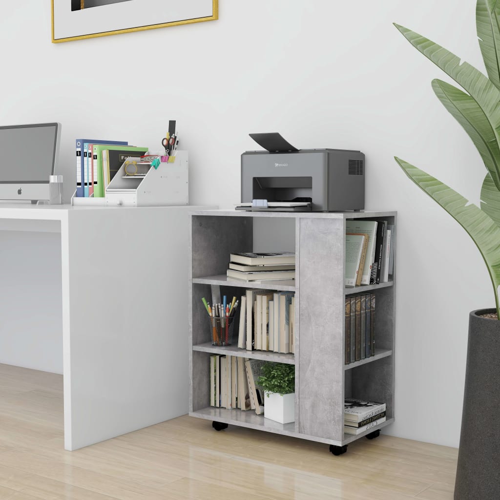 Rollschrank Betongrau 60x75 cm