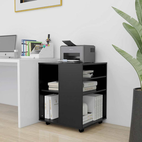 Rollschrank Schwarz 60 cm