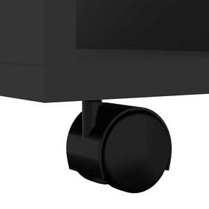 Rollschrank Schwarz 60 cm