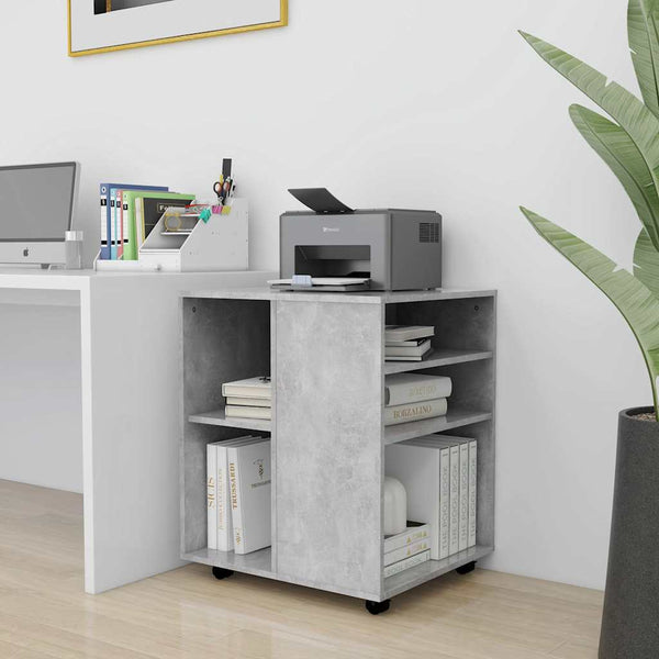 Rollschrank Betongrau 60x53x72 cm
