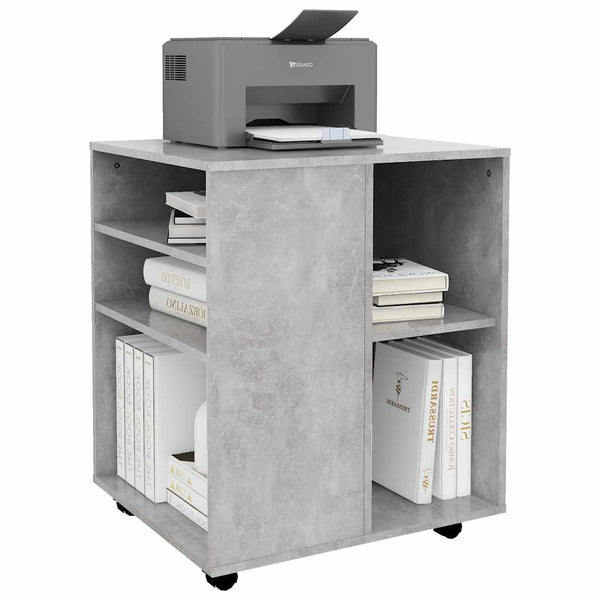 Rollschrank Betongrau 60x53x72 cm