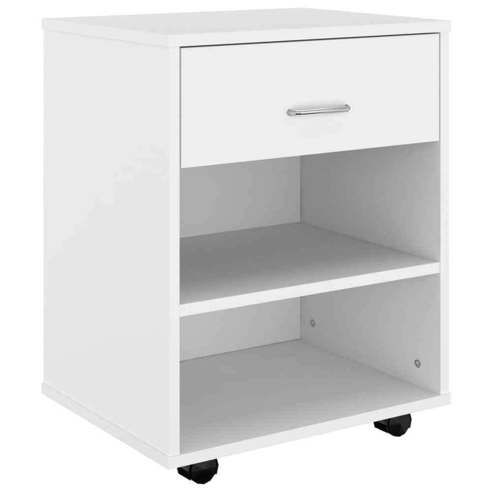 Rollschrank Weiß 46x36x59 cm