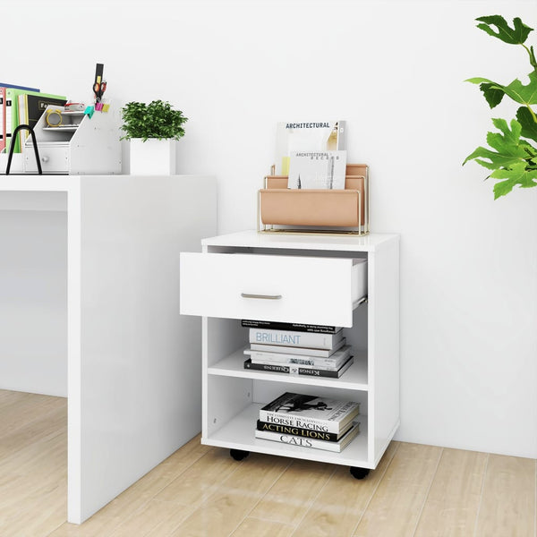 Rollschrank Weiß 46x36x59 cm