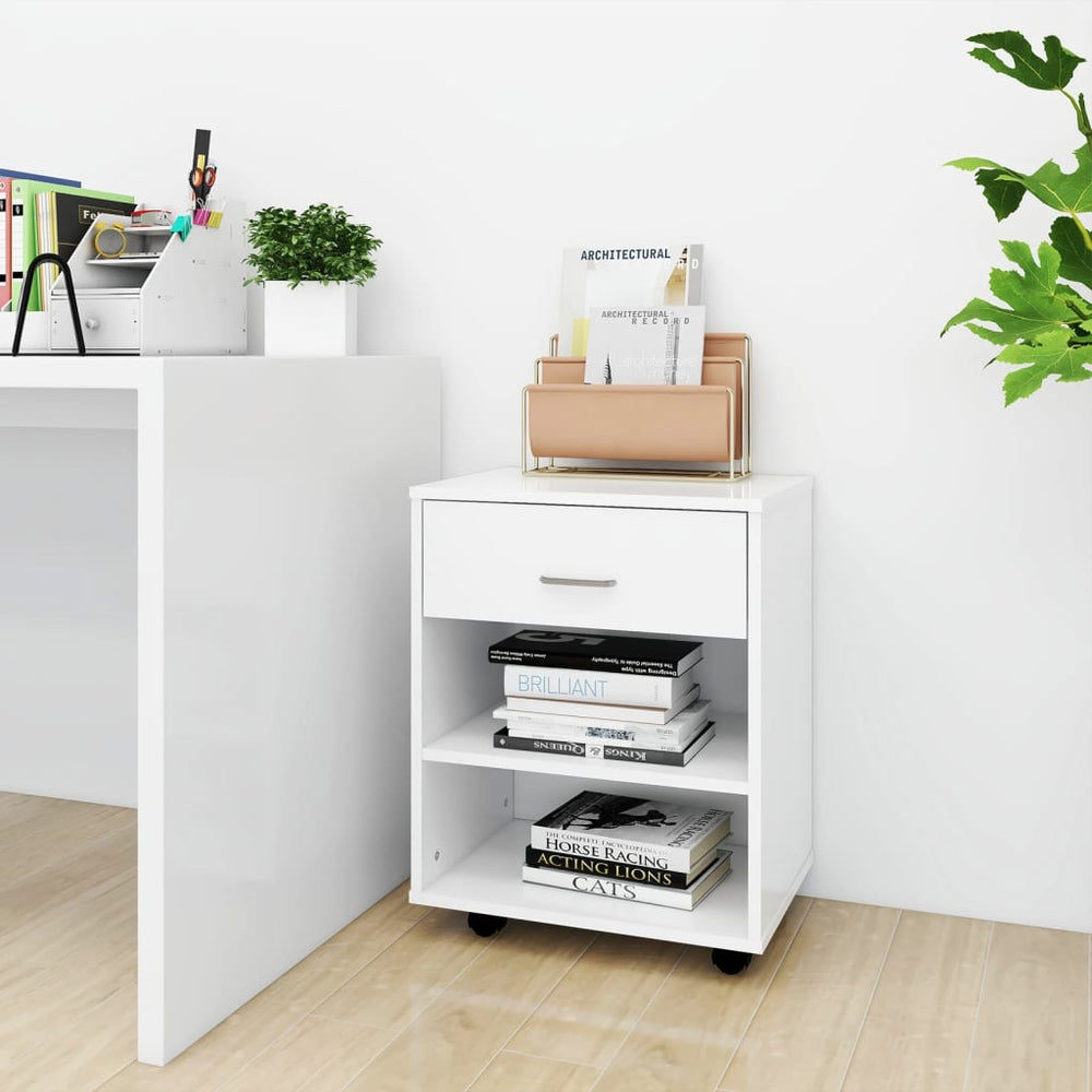 Rollschrank Weiß 46x36x59 cm