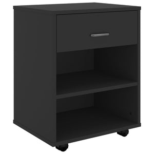 Rollschrank Schwarz 46x36x59 cm